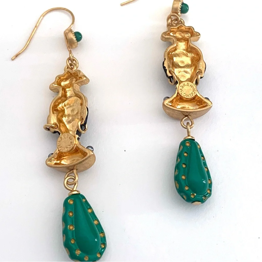 ASKEW LONDON Blackamoor RARE Vintage African Women Earrings